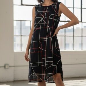 Alfani sleeveless dress with geometric designs size 8
